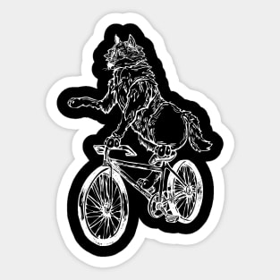 SEEMBO Wolf Cycling Bicycle Bicycling Biking Riding Fun Bike Sticker